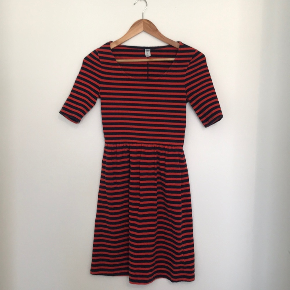 Old Navy red and navy Blue dress